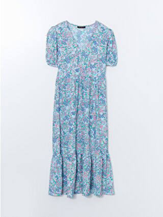 Aqua Blue Printed