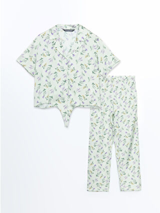 Pastel Green Printed