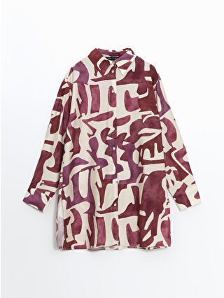 Dark Red Printed