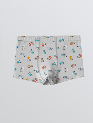 Açık Gri Baskılı