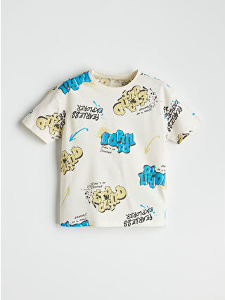 Açık Bej Baskılı