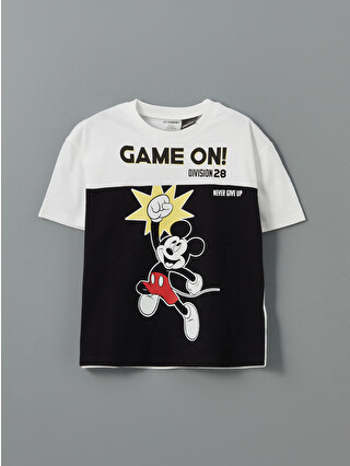 LCW Kids Mickey Mouse Printed Boys' T-shirt And Shorts - S5ID35Z1