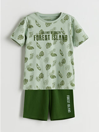 Dull Green Printed