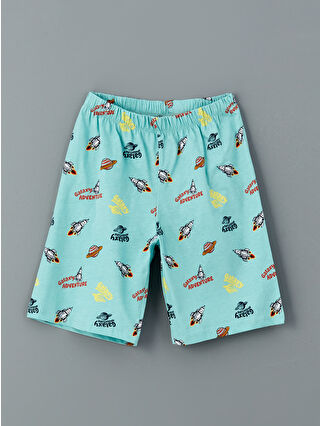 Pastel Yeşil Baskılı