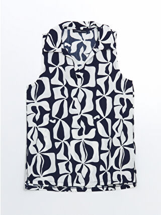Navy Printed