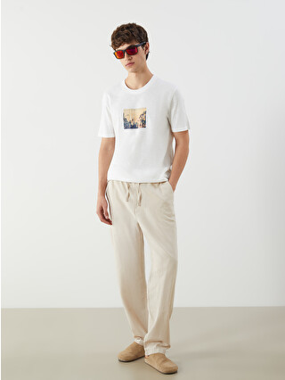 XSIDE Relaxed Fit Linen Blend Men's Trousers - S5IP26Z8-VZH | LC