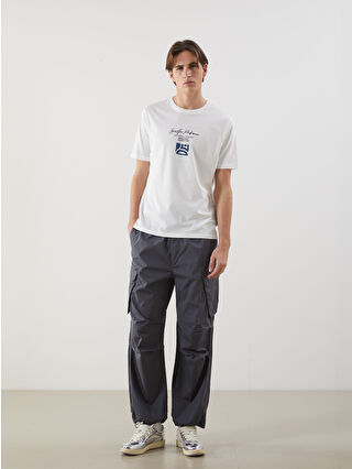 XSIDE Relaxed Fit Twill Men's Cargo Trousers -S5IP58Z8-SUV