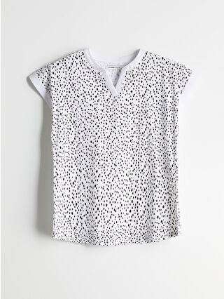 White Printed