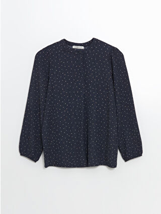 لون كحلي ساطع مطبوع