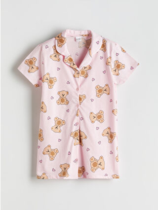 Açık Pembe Baskılı