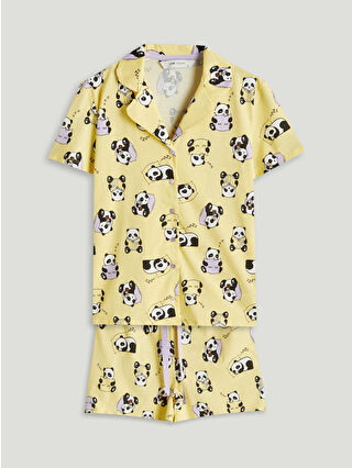 Pastel Yellow Printed