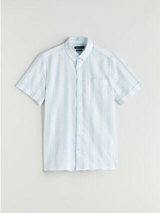 Aqua Blue Striped