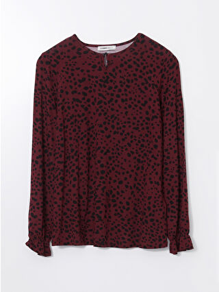 Dark Red Printed