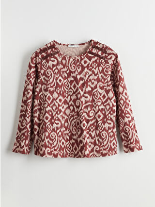 لون الطوب المطبوع