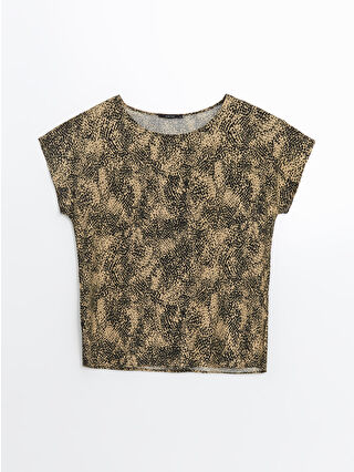 لون بني فاتح مطبوع