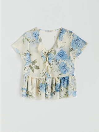 Light Blue Printed