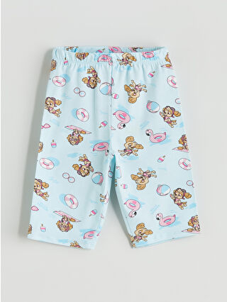 Aqua Blue Printed