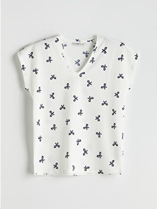 Navy Printed