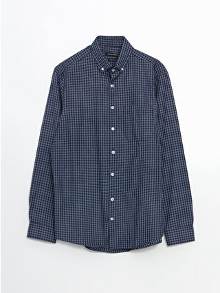 Dark Navy Checked