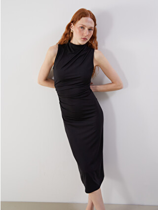 LCWAIKIKI Classic Funnel Neck Dress - S5LM74Z8-CVL | LC Waikiki