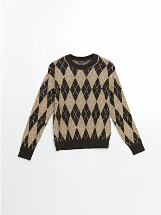 Brown Jacquard
