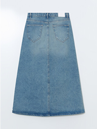 XSIDE Maxi Denim Skirt - S5LS25Z8-J0N | LC Waikiki