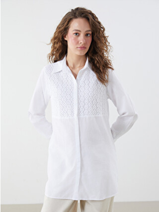 LCWAIKIKI Classic Crochet Detailed Women's Shirt - S5LT43Z8-R9J