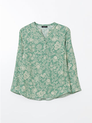 لون أخضر نعناعي مطبوع