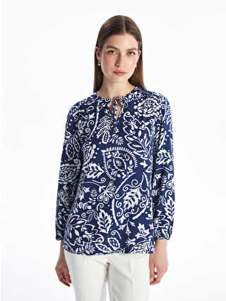 Navy Printed