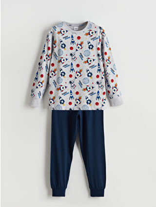 Gri Melanj Baskılı