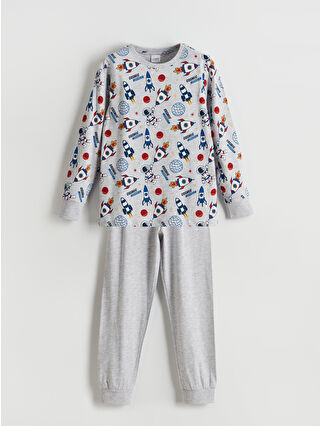 Gri Melanj Baskılı