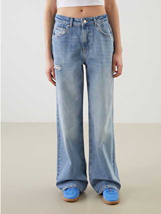 XSIDE Wideleg Kadın Jean Pantolon - S5MM20Z8-CU5 | LC Waikiki