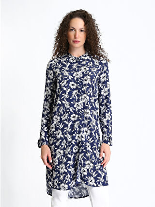 Light Navy Printed