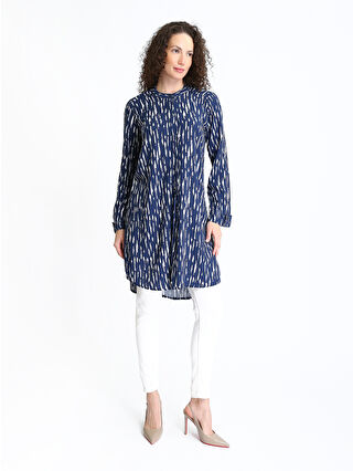 Navy Printed