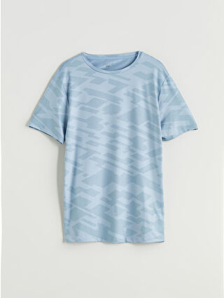Dull Blue Printed