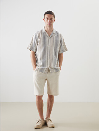 LCW Vision Regular Fit Short Sleeve Striped Men's Shirt - S5N841Z8