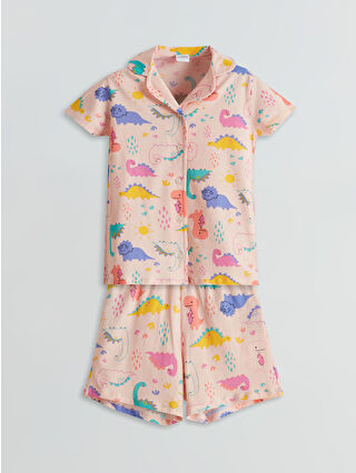 Açık Pembe Baskılı