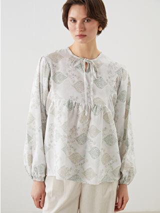 White Printed