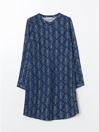 لون كحلي ساطع مطبوع