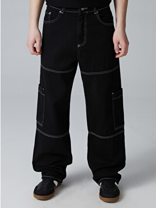 amnjx ・cargo pants・black・L size LCW Teen Young Men's Cargo Jeans - S5O878Z4-326 | LC Waikiki