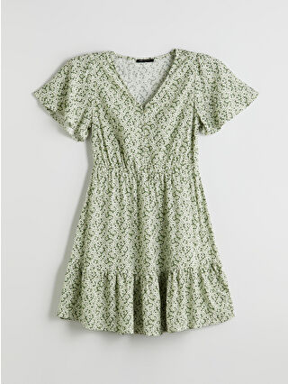 لون أخضر نعناعي مطبوع