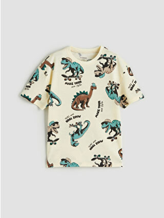 Açık Bej Baskılı