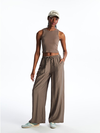 XSIDE Crew Neck Crop Women's Tank Top - S5OM77Z8-PS7 | LC Waikiki