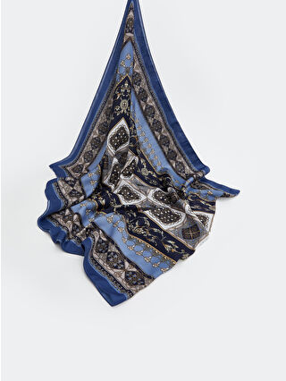 لون كحلي ساطع مطبوع