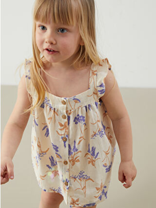 Açık Bej Baskılı