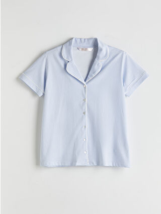 Açık Mavi Çizgili