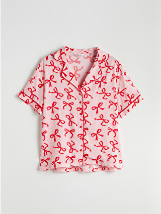 Açık Pembe Baskılı