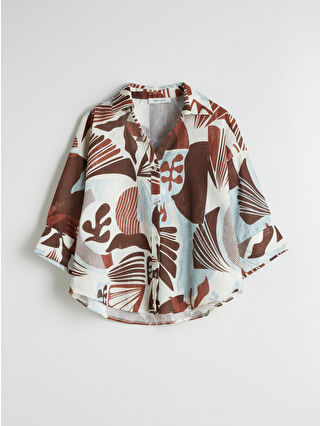 Brown Printed