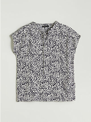 Navy Printed