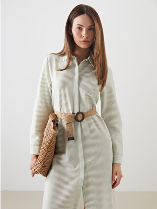 Açık Yeşil Çizgili